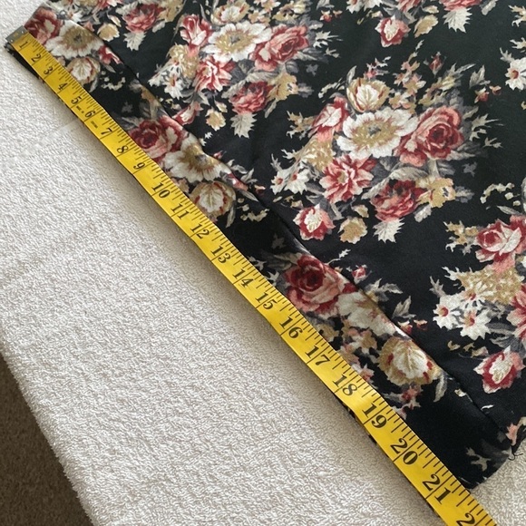 Andree by Unit blouse cold shoulder long sleeve w/ties floral print Sz Large - Picture 4 of 8